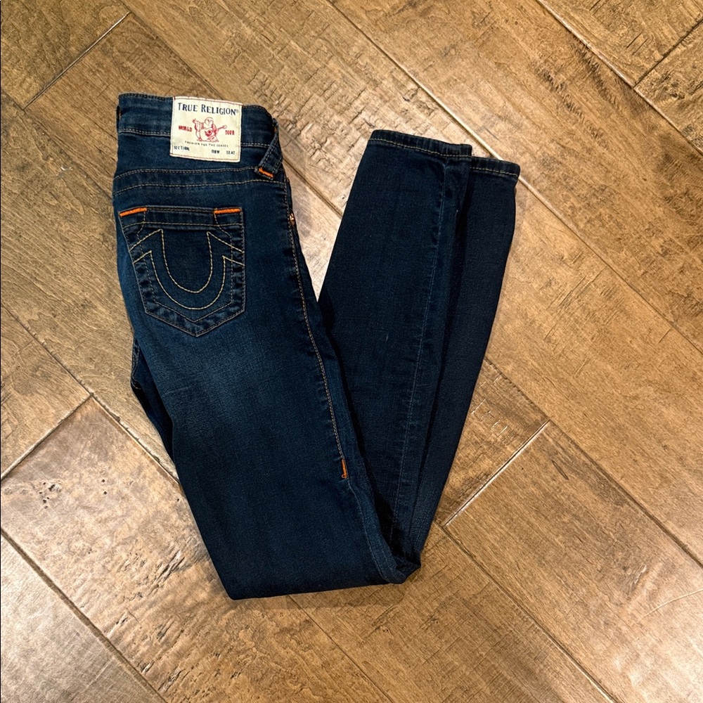 True Religion Women's Deep Indigo Mis Rise Skinny Jeans